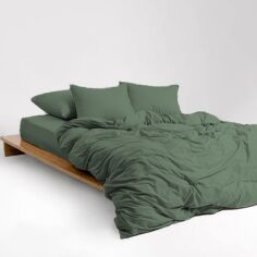 Акція на Наволочка MirSon Soft Touch of Satin Сатин 017 Olive green 60x60 см від Rozetka