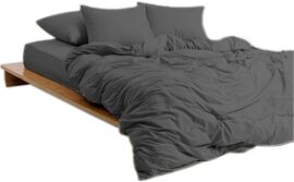 Акція на Простирадло на гумці MirSon Soft Touch of Satin 005 Charcoal 90x190 см від Rozetka