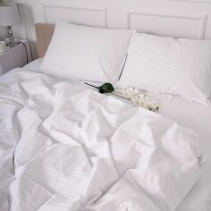 Акція на Простирадло на гумці MirSon Royal Soft Stripe 30-0023 Snow Joy 80x190 см від Rozetka