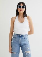 Акція на Топ жіночий H&M XAZ330137UYNK M Білий від Rozetka