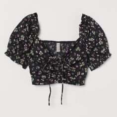 Акція на Топ жіночий H&M XAZ330147HGMJ M Чорний від Rozetka
