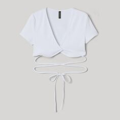 Акція на Топ жіночий H&M XAZ329817LIOI M Білий від Rozetka