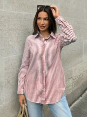 Акція на Сорочка оверсайз жіноча SHEIN GD-00151110 S Комбінована від Rozetka
