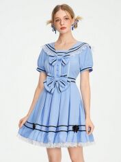 Акція на Плаття коротке літнє жіноче SHEIN GD-00148547 S Блакитне від Rozetka