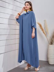 Акція на Плаття довге літнє жіноче SHEIN GD-00148688 S Блакитне від Rozetka