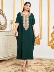Акція на Плаття вечірнє довге літнє жіноче SHEIN GD-00148698 S Зелене від Rozetka