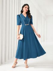 Акція на Плаття жіноче SHEIN GD-00148704 S Синє від Rozetka