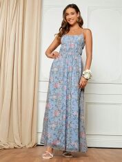Акція на Сарафан жіночий SHEIN GD-00149032 S Блакитний від Rozetka