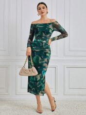 Акція на Плаття-футболка міді літнє жіноче SHEIN GD-00149551 S Комбіноване від Rozetka