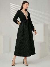 Акція на Плаття міді літнє жіноче SHEIN GD-00149630 S Чорне від Rozetka