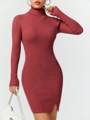 Акція на Плаття коротке осіннє жіноче SHEIN GD-00148448 L Світло-червоне від Rozetka