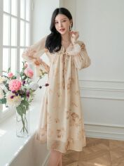 Акція на Плаття міді літнє жіноче SHEIN GD-00150100 S Молочне від Rozetka