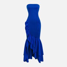 Акція на Плаття міді літнє жіноче SHEIN GD-00150186 S Синє від Rozetka