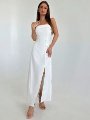 Акція на Плаття вечірнє довге літнє жіноче SHEIN GD-00150190 S Біле від Rozetka