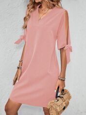 Акція на Плаття міді літнє жіноче SHEIN GD-00146987 M Світло-рожеве від Rozetka