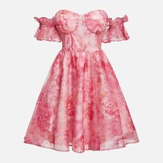 Акція на Плаття коротке літнє жіноче SHEIN GD-00147488 M Рожеве від Rozetka