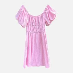 Акція на Плаття коротке літнє жіноче SHEIN GD-00147533 M Світло-рожеве від Rozetka