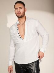 Акція на Сорочка чоловіча SHEIN GD-00151771 2XL Біла від Rozetka
