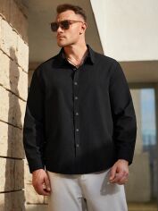Акція на Сорочка чоловіча SHEIN GD-00137994 2XL Чорна від Rozetka