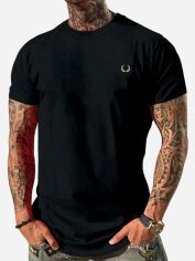 Акція на Футболка чоловіча SHEIN GD-00129618 2XL Чорна від Rozetka