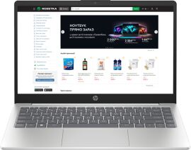 Акція на Ноутбук HP Laptop 14-ep0008ua  Diamond White від Rozetka