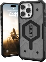 Акція на Панель Urban Armor Gear Pathfinder Clear Magsafe для Apple iPhone 16 Pro Ash від Rozetka