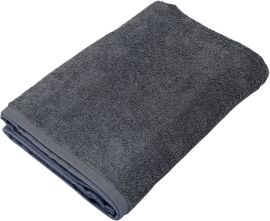 Акція на Рушник махровий GM Textile для лиця Бавовняний 50x90 см Сірий від Rozetka