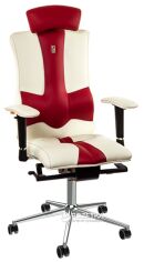 Акція на Крісло Kulik System Elegance White/Red від Rozetka
