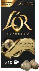 Акція на Кава в капсулах L'OR Espresso Or Absolu #9 10 шт від Rozetka