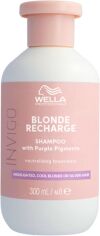 Акція на Шампунь-нейтрализатор Wella Professionals Invigo Blonde Recharge Cool Blonde Color Refreshing для холодних відтінків блонду 300 мл від Rozetka