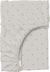 Акція на Простирадло на резинці Cosas Mini Dots Beige Євро 200 x 200 + 20 см Ранфорс від Rozetka