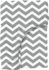 Акція на Простирадло на резинці Cosas Grey Zigzag Євро 200 x 200 + 20 см Ранфорс від Rozetka