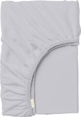 Акція на Простирадло на резинці Cosas Smoky Grey Односпальне 80 x 200 + 20 см Ранфорс від Rozetka