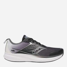 Акція на Підліткові кросівки для дівчинки Saucony Ride KDZ SK268000 38 (6) Чорні/Білі від Rozetka