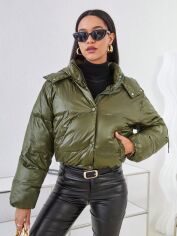 Акція на Куртка жіноча SHEIN GD-00116801 XS Хакі від Rozetka