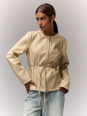 Акція на Куртка жіноча SHEIN GD-00131700 XS Світло-бежева від Rozetka