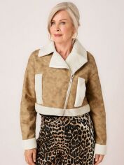 Акція на Куртка жіноча SHEIN GD-00132192 L Бежева від Rozetka