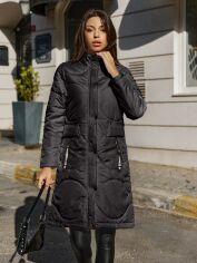 Акція на Куртка жіноча SHEIN GD-00113331 38 Чорна від Rozetka