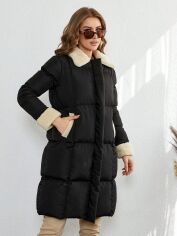 Акція на Куртка жіноча SHEIN GD-00113335 M Чорна від Rozetka