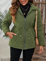 Акція на Куртка жіноча SHEIN GD-00133364 S Хакі від Rozetka