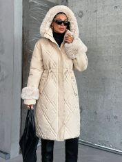 Акція на Куртка жіноча SHEIN GD-00113336 M Світло-бежева від Rozetka