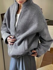 Акція на Куртка жіноча SHEIN GD-00133117 S Сіра від Rozetka