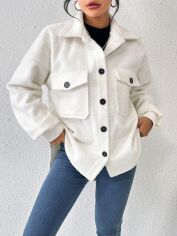Акція на Куртка жіноча SHEIN GD-00143147 L Біла від Rozetka