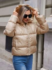 Акція на Куртка жіноча SHEIN GD-00116771 M Світло-бежева від Rozetka