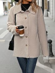 Акція на Куртка жіноча SHEIN GD-00146256 M Кремова від Rozetka