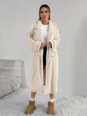 Акція на Пальто жіноче SHEIN GD-00118019 S Світло-бежеве від Rozetka