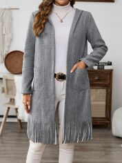 Акція на Пальто жіноче SHEIN GD-00131910 L Сіре від Rozetka