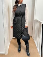 Акція на Пальто жіноче SHEIN GD-00133382 XL Чорне від Rozetka