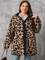 Акція на Пальто жіноче SHEIN GD-00133125 XL Коричневе від Rozetka