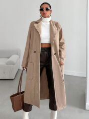 Акція на Пальто жіноче SHEIN GD-00117986 XL Бежеве від Rozetka